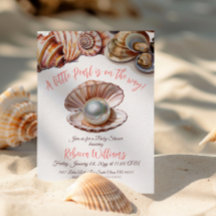 Um pouco de pérolas debaixo do Chá de fraldas do m