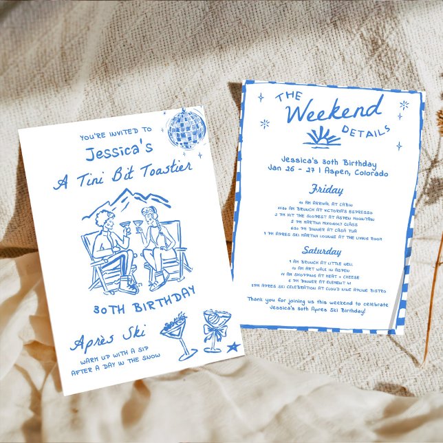 Convite Um Pouco Mais Quentinho Aniversário Depois do Esqu (Criador carregado)