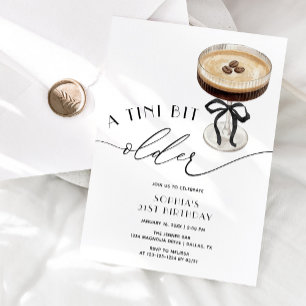 Convite Um Pouco Mais Velha Espresso Martini Aniversário d