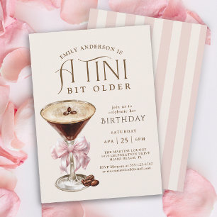 Convite Um Pouco Mais Velha Espresso Martini Aniversário p