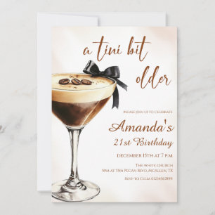 Convite Um Pouco Mais Velho Espresso Martini Aniversário