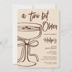 Convite Um Pouco Mais Velho Espresso Martini Aniversário d
