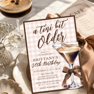 Convite Um Pouco Mais Velho Espresso Martini Aniversário d