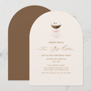 Convite Um Pouco Mais Velho Espresso Martini Listrado Aniv
