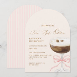 Convite Um Pouco Mais Velho Espresso Martini Listrado Aniv