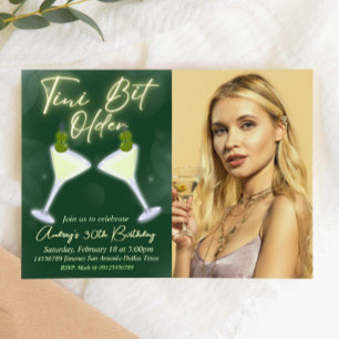 Convite Um Pouco Mais Velho - Martini com Foto