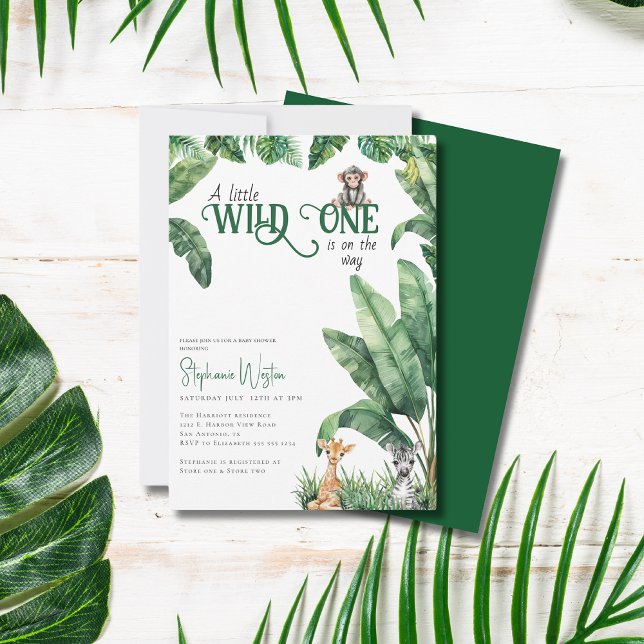 Convite Um Pouco Selvagem está no caminho do Chá de fralda (Criador carregado)