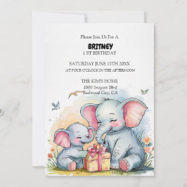 Convite Um presente de amor