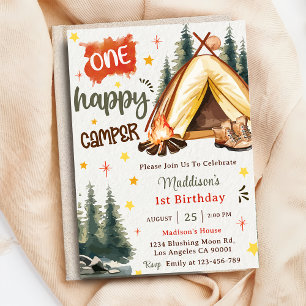 Convite Um primeiro aniversario de Campanha Feliz