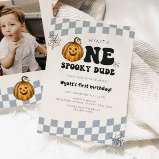 Convite Um primeiro aniversario de Mel Doido Pumpkin Hallo
