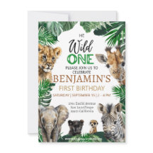 Um primeiro aniversario selvagem Safari