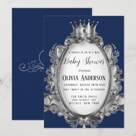 Convite Um príncipe está a caminho do Chá de fraldas de pr