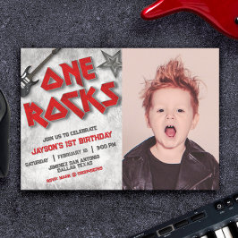 Convite Um Rocks com Paisagem de Foto