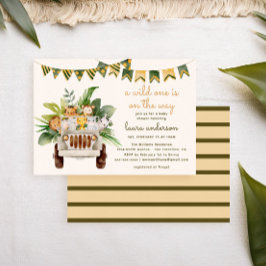 Convite Um Safari de Animais da Selva para o Baby Shower d