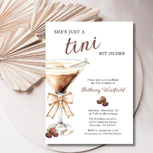 Convite Um Tini Bit Antigo Espresso Martini 50º Aniversári