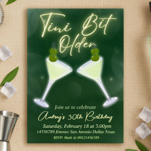 Convite Um Tini Bit Antigo - Martini