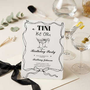 Convite Um Tini Bit Antigo Martini Aniversário