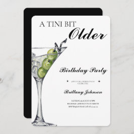 Convite Um Tini Bit Antigo Martini Aniversário