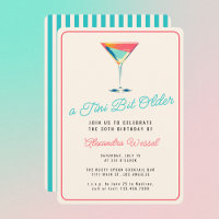 Um Tini Bit Antigo Tema Martini aniversário de 30