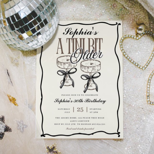 Convite Um Tini Bit Older Espresso Martini Quirky Birthday (Criador carregado)