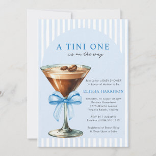 Convite Um Tini está a Caminho Chá de Bebê Masculino