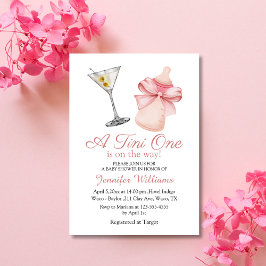 Convite um tini está a caminho, festa da martini girl