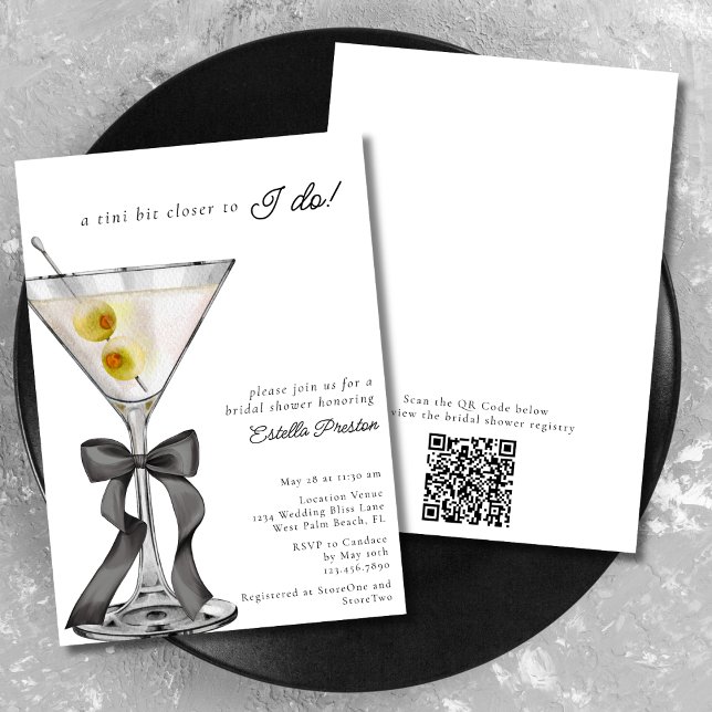 Convite Um Tini Pouco Mais Perto do Código QR da Festa de  (Criador carregado)