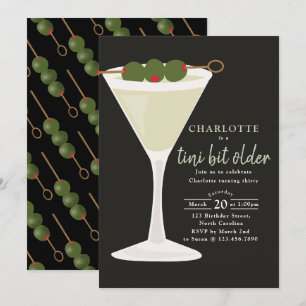 Convite Um Tini Pouco Mais Velho Martini Aniversário Capri