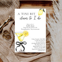 Um Tininho Mais Perto Lemon Martini Chá de Noiva