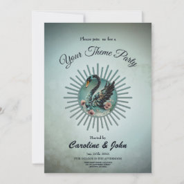 Convite Um toque de fantasia e elegância, o cisne do sonho