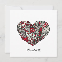 Convite Um toque de vermelho