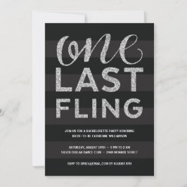 Convite Um Último Voo | Festa de solteira de aspecto brilh