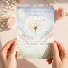 um ursinho Chá de Bebê Floral Neutro em Gênero