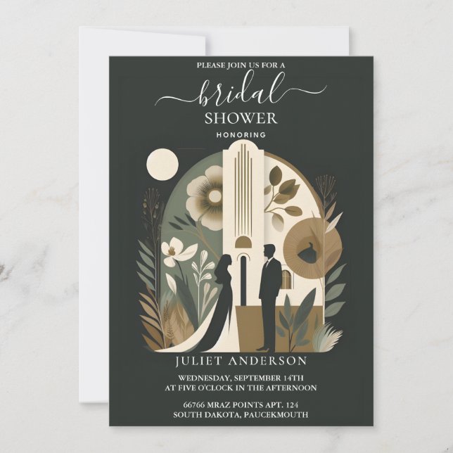 Convite Um verdadeiro Chá de panela do tribunal dos anos 8 (Frente)