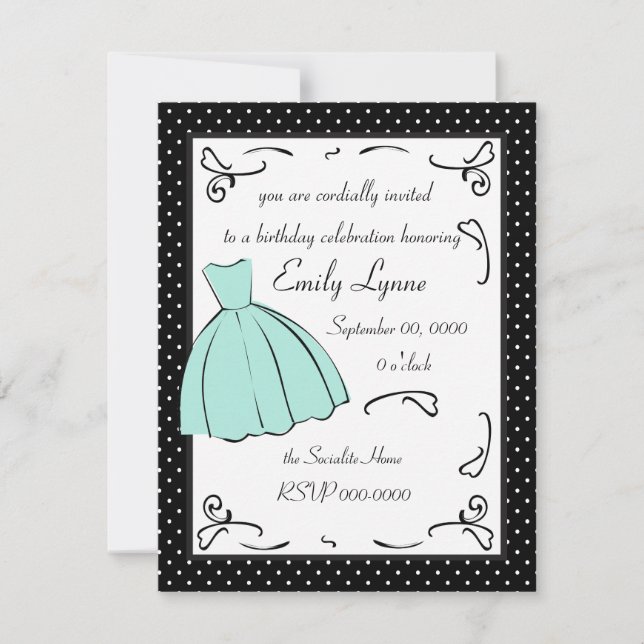 Convite Um Vestido Escrito (Frente)