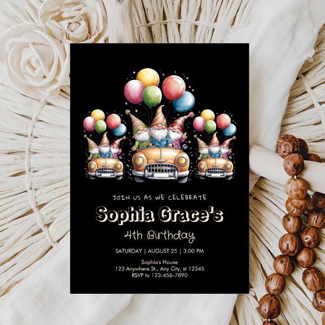 Convite Uma Bash de Aniversário em Rodas (Criador carregado)