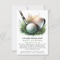 Uma Besta de Aniversário Swingin - Tee Up for Dive