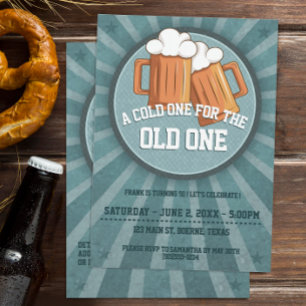 Convite Uma Cerveja Gelada para a Festa de Aniversário do 
