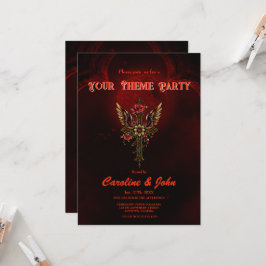 Convite Uma cruz elegante