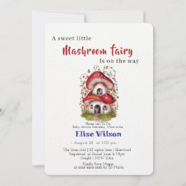 Convite Uma doce fada do banheiro está a caminho