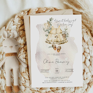 Convite Uma Doce Menina Chá de Bebê Boho