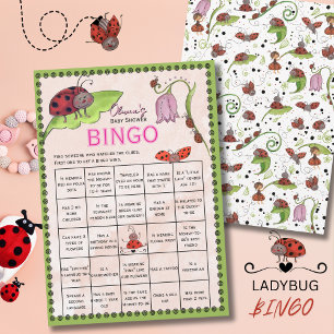 Convite Uma Doce Pequena Joaninha Encontre o BINGO de CON