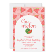 Uma Em Uma Foto De Melancia De primeiro aniversari