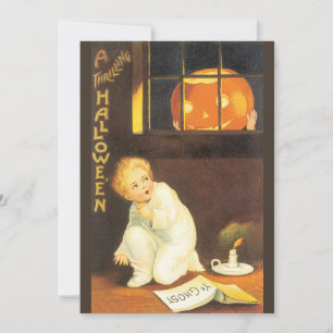 Convite Uma Emotiva Halloween pela Ellen Clapsaddle Festa