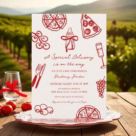 Convite Uma Entrega Especial No Caminho Da Chá de fraldas