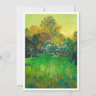 Convite Uma famosa pintura de árvores verdes em van Gogh