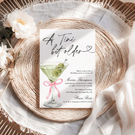 Convite Uma Festa de Aniversário com Martini de Azeitona U