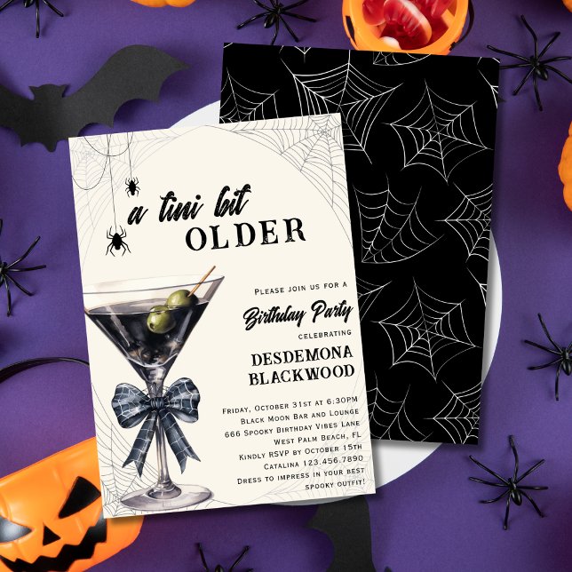 Convite Uma Festa de aniversário De Halloween De Aranha Ma (Criador carregado)