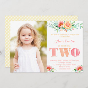 Convite Uma festa é devida, fazendo dois anos, segundo ani