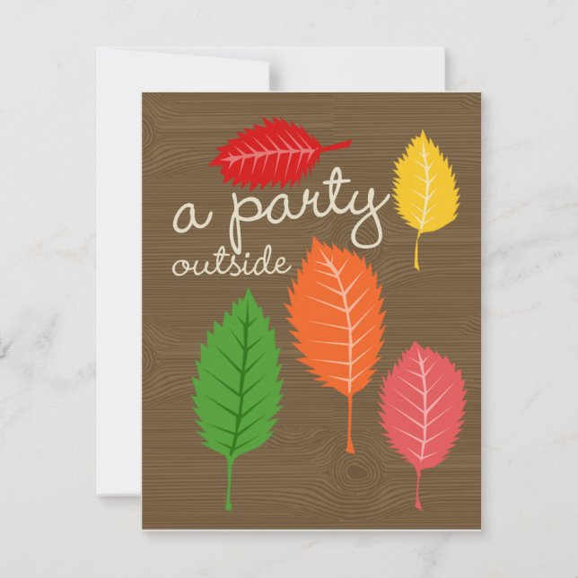 Convite uma festa fora (Frente)